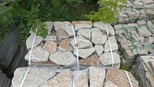 Гранитный плитняк галтованный для парковки купить в Пензенской области