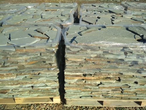 Плитняк златолит зелёный для цоколя, отмостки купить в Пензенской области