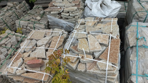 Гранитный плитняк галтованный для парковки купить в Пензенской области