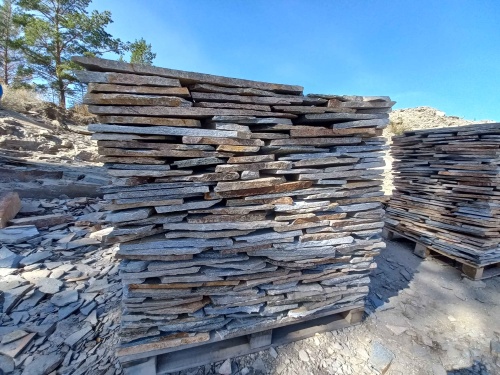 Плитняк златолит серебристый для фасада купить в Пензенской области