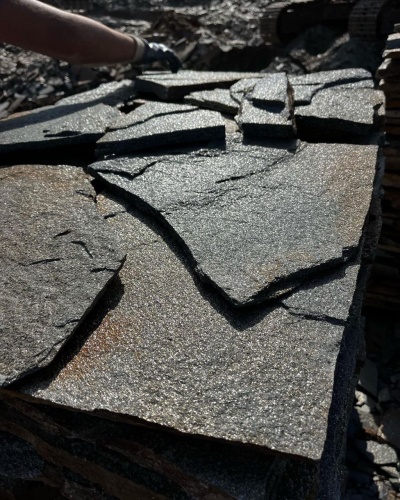 Плитняк златолит серебристый для фасада купить в Пензенской области