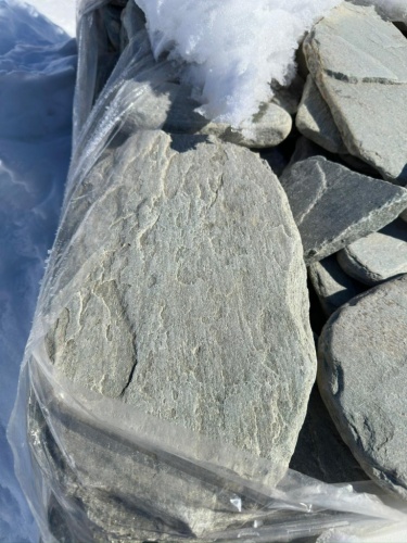 Плитняк златолит зелёный галтованный для цоколя купить в Пензенской области